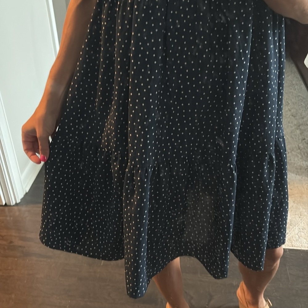Stevie Hender Navy Polka Dot Dress - Picture 3 of 4